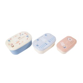 Kutsuwa MF951 British Garden Sticker Box (Set of 3), 6.1 / 11.8 fl oz (180 / 300 / 480 ml), Made in Japan
