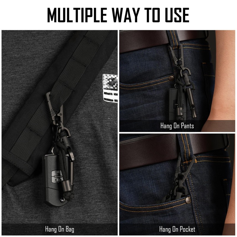 [KeyUnity] KM04 Titanium Carabiner Keychain Clip Quick Release EDC Key