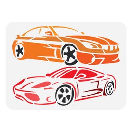 FINGERINSPIRE Sport Car Reusable Roadster Painting Stencil 8.3x11.7inch DIY Art Classic Car Pattern Decoration Template for Painting on Wood, Wall and Furniture
