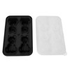 2 Pcs 3d Cat Shaped Silicone Ice Cube Tray With