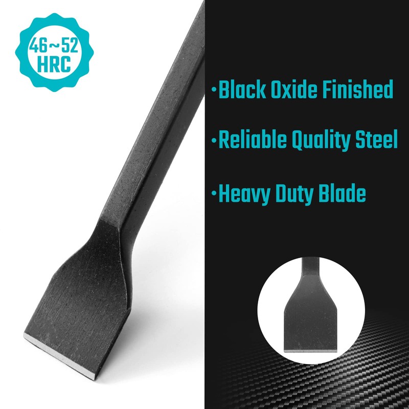 DURATECH Gasket Scraper Set, 3-Piece, 3/4",1",1-1/2", Sharp Edge, Drop Forged