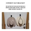 Hirificing Cowboy Hat Holder Mounts for Truck Car, Vehicle Hard