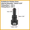 Partuto 2pcs Fuel Line Quick Connect Straight Push-On Single Barb