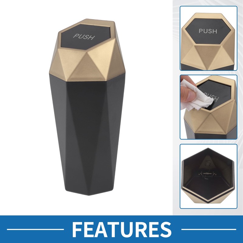 A ABSOPRO Car Trash Can Portable 3.5" Width 7.9" Height