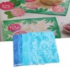 5Pcs Cotton Quilting Fabric Smudge Dyed 19.7in Long 17.7in Wide