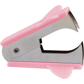 Pink Stapler Removal Tool, Staple Puller, Modern Plastic Stapler Remover with Non-Slip Handle, Ideal for Students, Teachers, Home and School