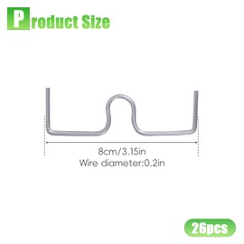 JAMSSOW Pack of 26 8 cm Branch Separators for Fruit Trees, Metal Spreader Branch Support for Fruit Trees, Branch Puller Holder for Fruit Branches, Metal Branches for Garden Branches, for Spreading and