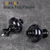 2 Pack Black Curtain Rod for Windows 28 to 48