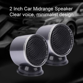 Luocute Sound Speaker System, 2 Inch Car Midrange Speaker 220W Peak Power Aluminium Alloys Clear Stereo Door for Vehicles, Car Coaxial Speakering