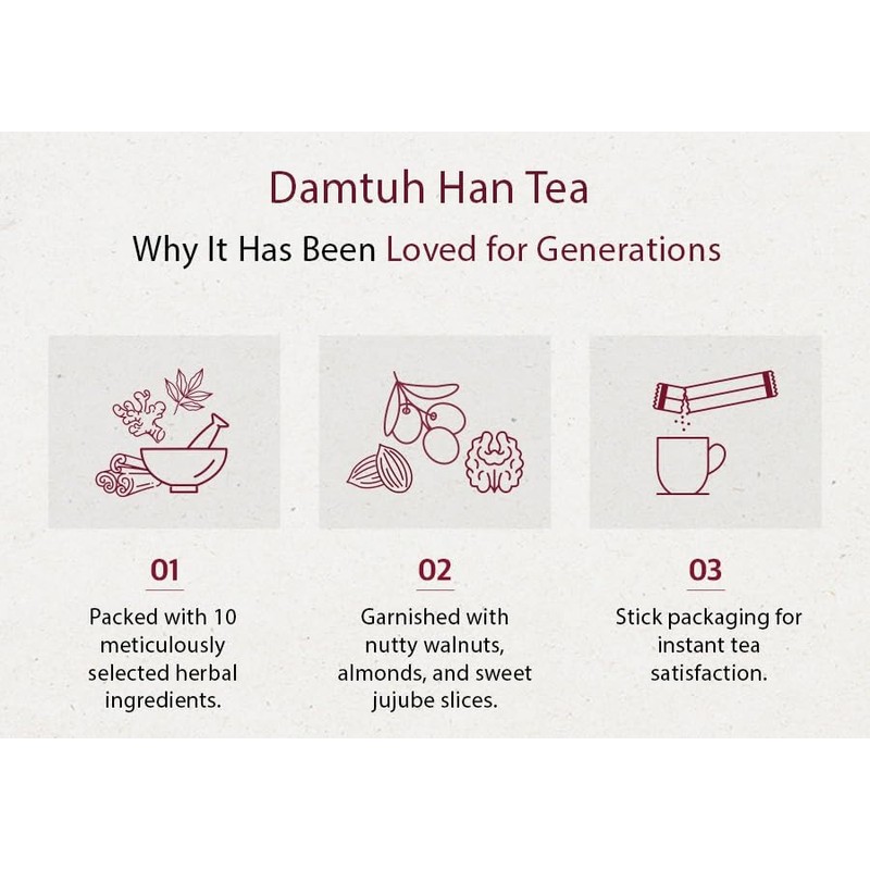 DAMTUH Korea Traditional Han Tea - Herbal Tea single serve