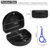 OFFCUP Braces Box with Aligner Removal Tool Clip Box Portable