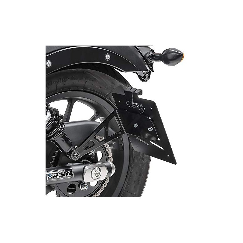 Side License Plate Holder Compatible with Chopper Cruiser Retro Universal