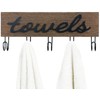 Mkono Towel Holder Wall Mounted Towel Racks for Bathroom Farmhouse
