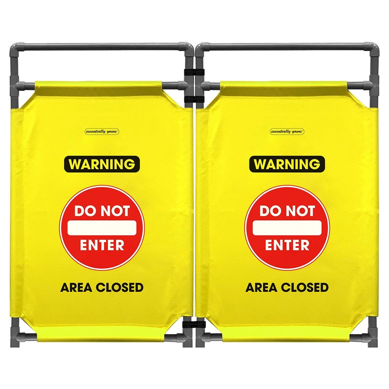 Essentially Yours "Do Not Enter Foldable Safety Barricade | High