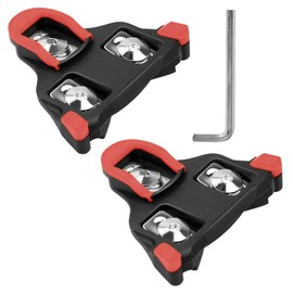 Road Bike Cleats for SPD-SL SM-SH10 SM-SH11 Cleats, Bike Replacement Pedals Cleats Indoor Cycling and Road Bike Bicycle Cleat Set(Red, SM-SH10)