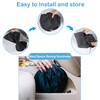 Car Windshield Sun Shade with Storage Pouch Compatible with Toyota