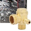 3-Way Brass Air Compressor Check Valve 1/2 Inch 1/8 Inch