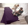 Utopia Bedding Cotton Waffle Blanket 300 GSM (Plum - 90x108