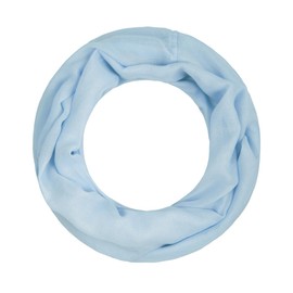Majea Women’s Narrow Loop Alice Scarf, Spring Shawl, Tube Scarf, Round Scarf, Plain Infinity Scarf - light blue, size: 160x52