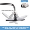Shower Connector Ball Joint Shower Head Swivel Ball Adapter，Solid Brass