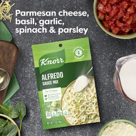 Knorr Sauce Mix Creamy Pasta Sauce For Simple Meals and Sides Alfredo Sauce No Artificial Flavors, No Added MSG 1.6 oz