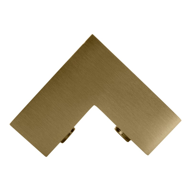 CRL Brushed Bronze 90176; "Sleeve Over" Glass Clamp
