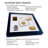 Black 30x30 Large Shadow Box Picture Wooden Frame with Black