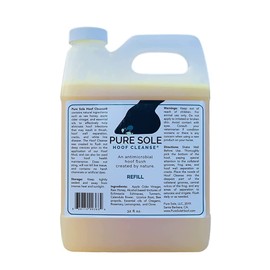 Pure Sole Hoof Cleanse - All Natural Formula with Thrush Fighting Ingredients to Maintain a Healthy Hoof and Frog (32 oz Refill)