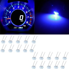 OCPTY 20 Pack Blue 4.7MM For Mini Bulbs with 3Pcs for Gauge Cluster Instrument Panel Dash Backlight Bulbs