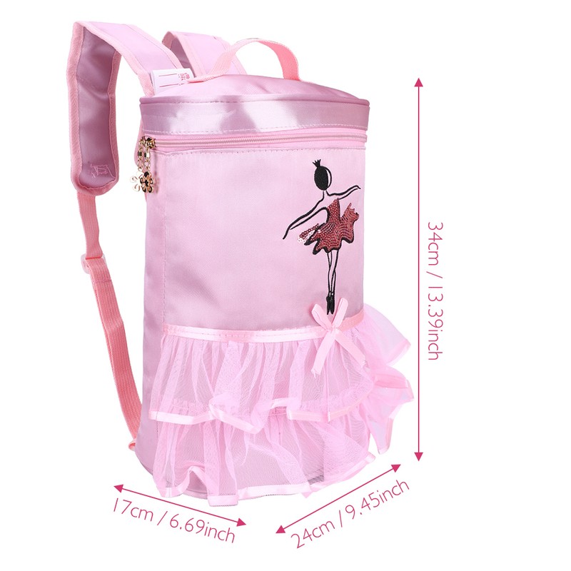 Children Ballet Dancing Satin Backpack Ballerina Girl Sequined Shoulder Bag