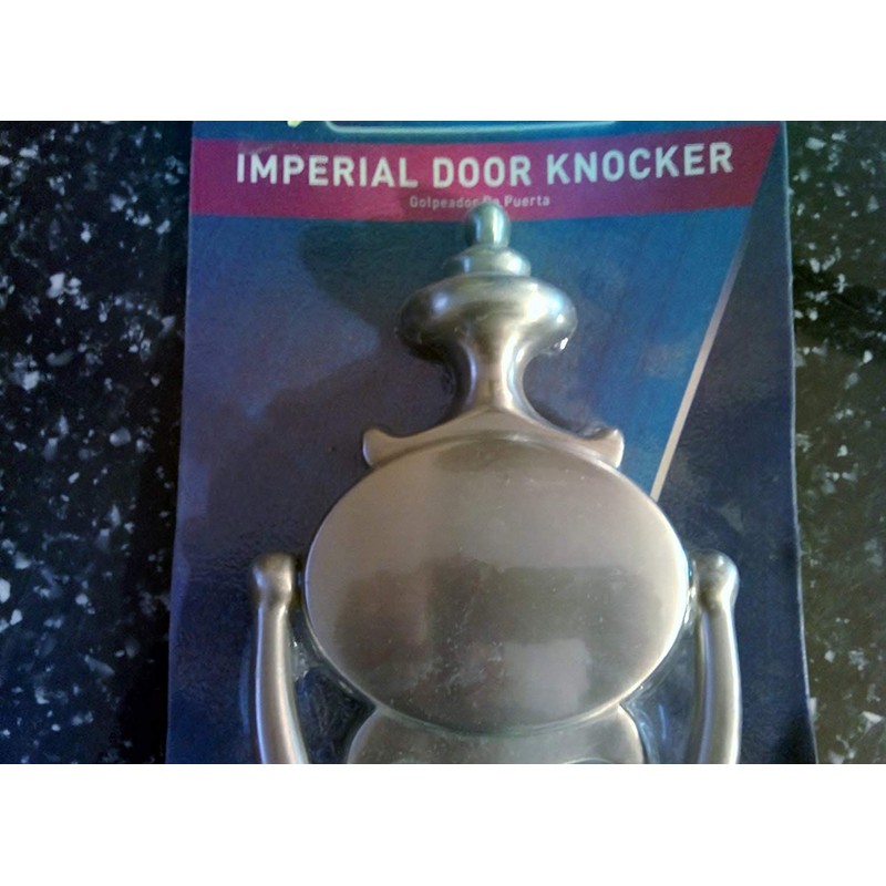 SCHLAGE LOCK CO 3107-619 11x5.5 DR Knocker, Satin Nickel