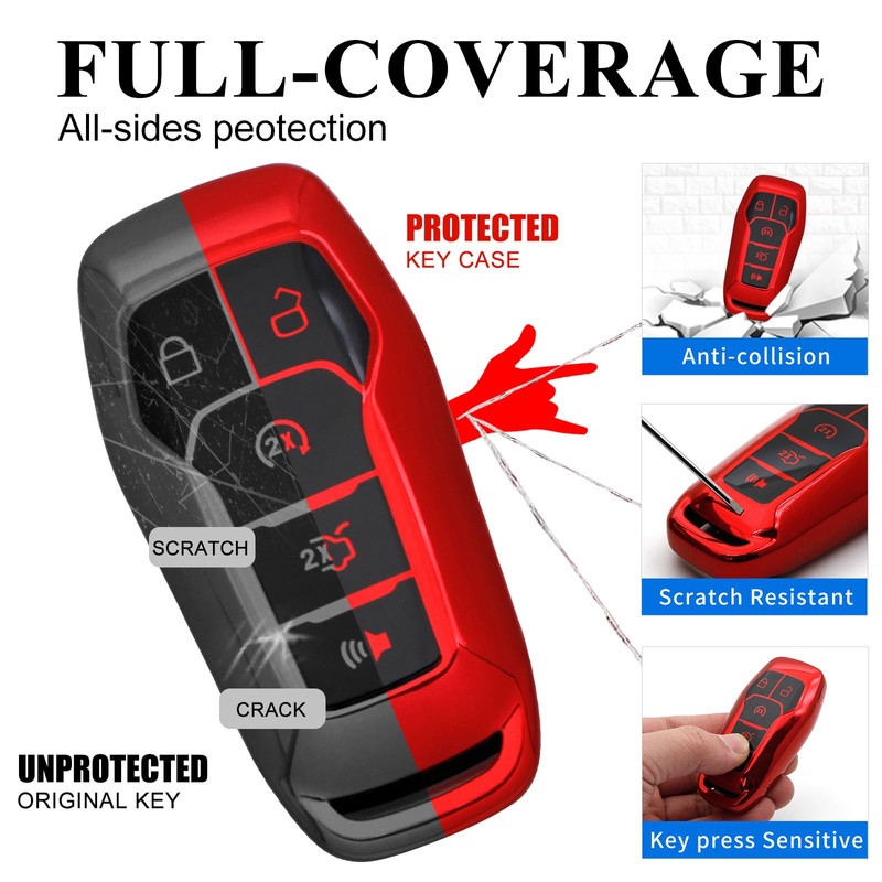 Creativity Advanced soft TPU Key Case Suitable for Ford Escape