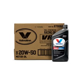 Valvoline VR1 Racing Synthetic SAE 20W-50 Motor Oil 1 QT, Case of 6