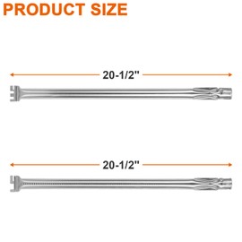 67558 Grill Burner Tube Kit for Weber Summit 660 Summit 670 Grills, Stainless Steel, 8 Pack