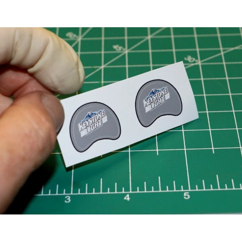 Keystone Light Beer Football Gumball Helmets Custom DIECUT *DECAL SHEET