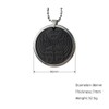 EMF Amulet Flying Archangel Protection Necklace,Volcanic Energy Stone Stainless Steel