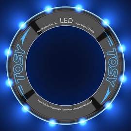 TOSY Flying Ring - 36 RGB Multicolor or 12 Monocolor LEDs, Super Bright, Lost Mode, Auto Light Up, Easter Basket Stuffers Gift for Kid/Teen/Boy/Girl, 