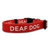 Deaf Dog Collar - Hard of Hearing Warning - Hearing