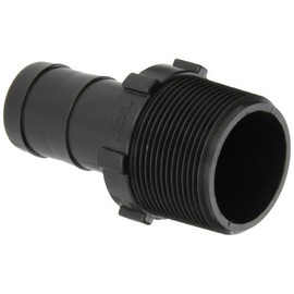 Banjo HB150-125 Polypropylene Hose Fitting, Adapter, 1-1/2" NPT Male x 1-1/4" Barbed