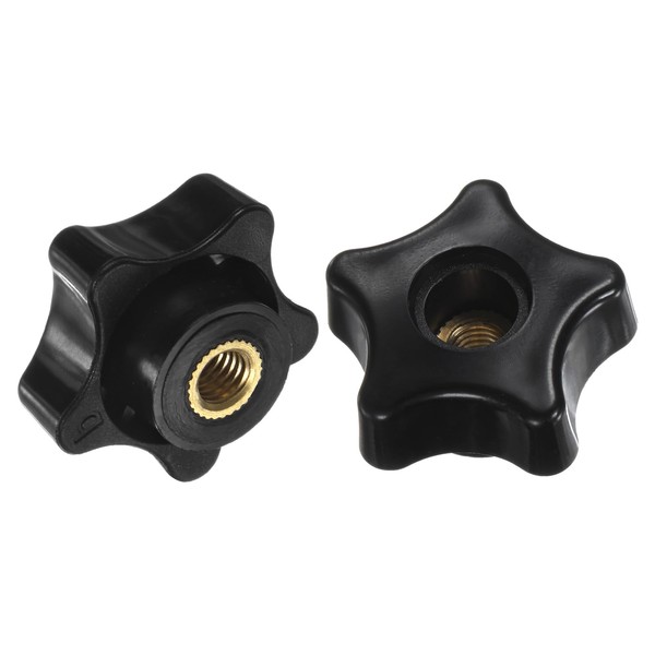 M METERXITY 2-Pack 5 Star Knobs, M6 Female Thread 31mm