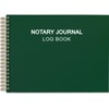Notary Journal Log Book, 10"x7", Spiral Bound Notary Journal, Flexible
