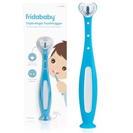 Frida Baby | Cepillo de Dientes de Triple Ángulo para Niños de 2 años o más | Color Azul | 1 pza