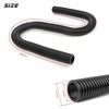 48" Flexible Radiator Hose Stainless Steel Universal Water Hoses Adapter