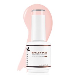 Nicedeco 8 in 1 Builder Gel, 15 ml Translucent Pink Builder Base Gel UV LED Quick Building Nail Gel Nail Extension Gel - 02