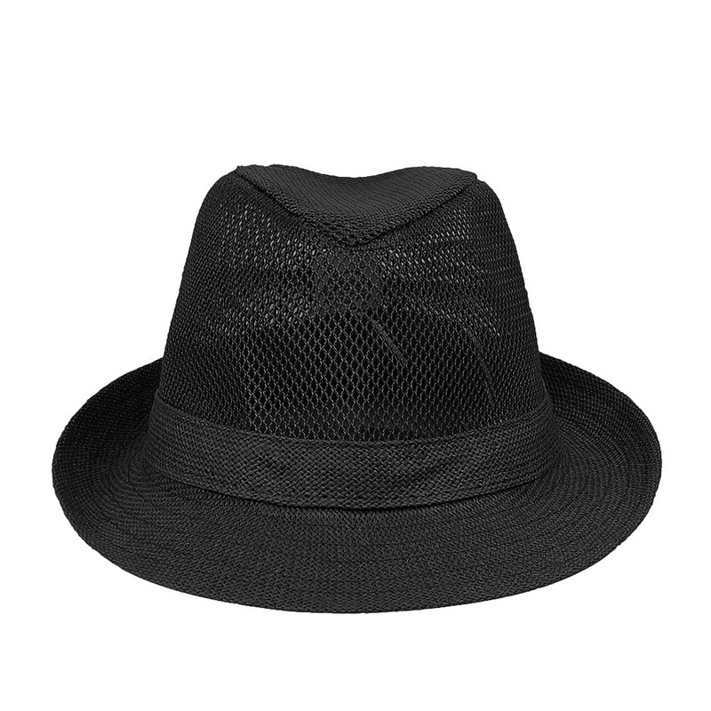Mesh Straw Hat, Men's, Summer Hat, Panama Hat, UV Protection,