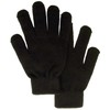 Livingston Men/Women's Winter Knit Solid Color Gloves Magic Gloves, Black