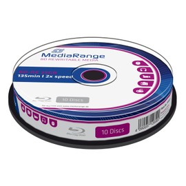 MEDIARANGE MR501 Blanks and Storage Media BD-RE 25 GB 2x Rewritable Cake10