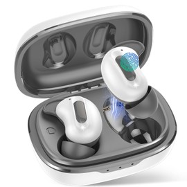 Bluetooth Headphones, Sleep Headphones, Wireless Bluetooth 5.4 Headphones with 4 Microphones ANC+ENC 48H Écouteur, Hi-Fi Sound, Touch Control, IPX7 Étanche Oreillette, Comfortable for Side Sleepers