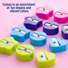 BAZIC Pencil Sharpener Single Hole Blade, Cute Sharpeners for Standard Size Pencils Crayon, 24 Count