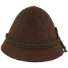 Faustmann Bavarian Men's Costume Hat Stopper Hat, brown